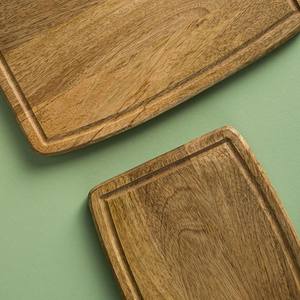 Planche à découper rectangulaire en bois 16,5x7,8 pouces 1,5 cm d'épaisseur Poignée antidérapante Passe au lave-vaisselle Écologique Durable - Product Image 4