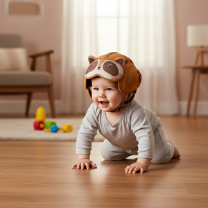 <span class=keywords><strong>Casque</strong></span> de sécurité <span class=keywords><strong>pour</strong></span> bébé Mambobaby, motif raton laveur, réglable, protège-tête <span class=keywords><strong>pour</strong></span> bébé qui rampe et qui marche - Product Image 5