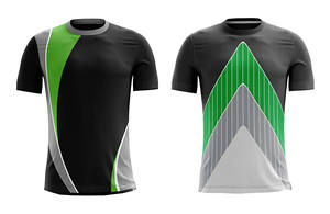 T-Shirt à manches courtes en jersey à motif uni décontracté pour hommes Vêtements d'extérieur sportifs en polyester de coton et d'élasthanne - Product Image 3