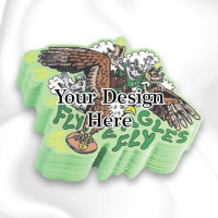 Pegatinas Promocionales de Vinilo Impermeables Ecológicas con Diseño de Dibujos Animados para Niños, Logotipo de Coche Decorativo, Publicidad, Venta al por Mayor, Forma Personalizada