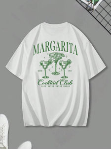 Camiseta estampada lavada con ácido Vintage para hombre Impresión digital de algodón 100% suave Hecho en Pakistán Producto de tendencia - Product Image 5