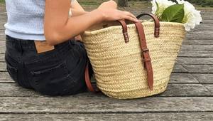 Bolsa de Mercado Francesa / Bolsa de Mercado / Bolso de Paja / Bolso de Verano de Paja / Bolso de Playa / Bolso de Compras / Bolso de Paja - Product Image 4