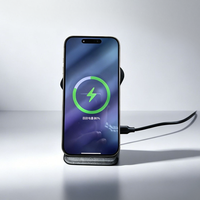 CARDSILK Chargeur sans fil portable 3-en-1 à usage général, support magnétique 15W pour téléphones, 5W pour écouteurs, 25W pour montres connectées, vente en gros, cadeau