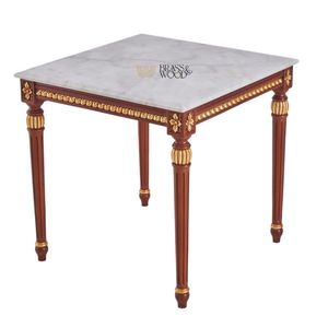 Juego de Mesa Consola Clásica de Madera de Lujo con Detalles en Latón - Product Image 5