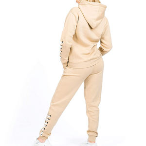 Pull-over à prix avantageux, doux et confortable, en coton et polyester, manches longues, couleur unie, survêtement décontracté, vêtements de sport, survêtement deux pièces - Product Image 3