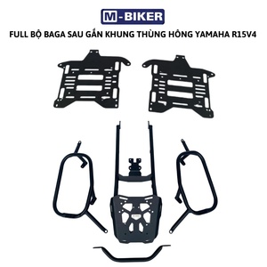 Stainless Steel R15 V4 Rear Luggage <b>Rack</b> with Side Pannier Frame for Street Motorcycle Retrofit/Upgrade - Product Image 5