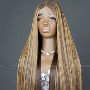 Perruque d'extension de cheveux humains vierges vietnamiens Remy pour femmes noires 100% os soyeux droit 30 pouces longueur de paquet trame unique - Product Image 1