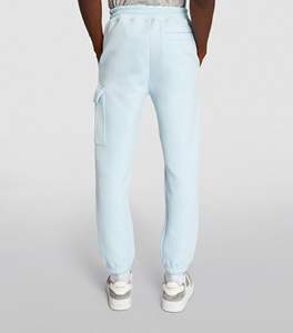 Pantalon de jogging en molleton de coton pour homme, taille plus, bleu clair, avec revers cargo, confortable, écologique, séchage rapide, respirant, personnalisé - Product Image 6