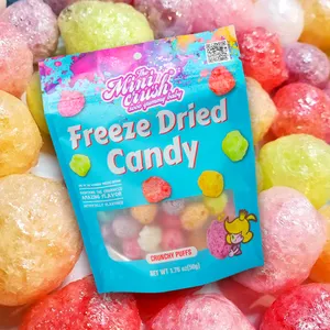 Crunch Bonbons Großhandel gefrierschrocknete süße Snacks individualisierter gefrorener Puff