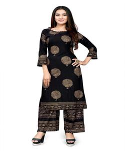 Mesdames Coton Reyon Kurtis Dernier Design de Mode Femmes Anarkali Dupatta Veste Indien Pakistanais Prêt à Porter Vêtements Vente en Gros - Product Image 3