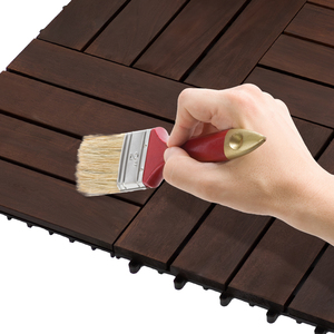 Offre Spéciale 2024-HPW-04 Carrelage en bois d'acacia Décoration de sol extérieur de balcon avec texture en bois Carreaux en bois massif du Vietnam - Product Image 1