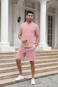 Men's Fashion <b>2</b>-<b>Piece</b> Athletic Jogging Track Suits Casual Short and Long Sleeve <b>Outfits</b> Size XL Breathable Printed Design - Product Image 5