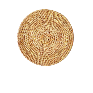 Vente en gros de sous-verres et napperons classiques résistants à la chaleur motif de fleurs de pique-nique en rotin et osier tissé naturel au Vietnam - Product Image 2