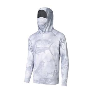 Vêtements de sport de haute qualité UPF 50+ à manches longues pour la pêche en plein air avec protection solaire en maille respirante, taille plus pour adultes - Product Image 1