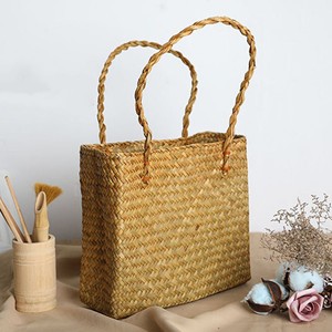 Sacs de shopping en herbe de mer de tailles personnalisées, sac en paille tissé à la main, vente en gros, sac à main en herbe de mer - Product Image 1
