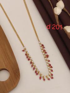 Conjunto de Joyería de Latón Chapado en Oro de Alta Calidad con Piedra Natural para Aniversario de Mujer - Collar de Moda Simple y Hermoso - Product Image 3