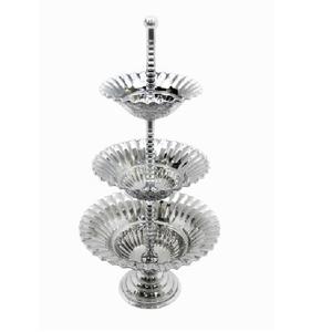 Hot Selling Tabletop New Metal Cake Stand Vintage Round Metal Cake Stand 3 Tier Decorative Cake Holder - Product Image 2