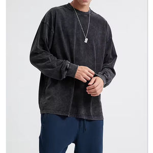 Sweat-shirt unisexe personnalisé lourd à quantité minimale de commande basse sweat-shirt à manches longues en coton sweats à capuche d'usine - Product Image 2