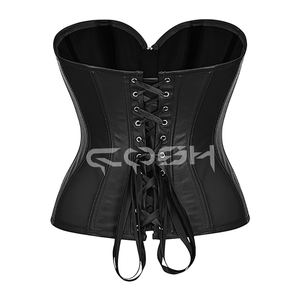 Corset en similicuir noir pour le sport et les soirées - Product Image 6