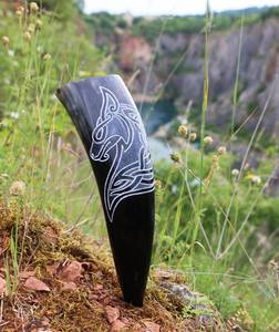 Cornes à boire Viking avec support en corne de buffle - Product Image 6
