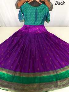 Style traditionnel indien dernière robe de mariée prête à l'emploi ensemble tissu de soie fantaisie travail pour la fête vêtements ethniques le plus à la mode - Product Image 2