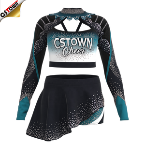 Oem Wholesale Rhinestone Cheerleading Uniforms Design <strong>Cheerleaders</strong> <strong>Sexy</strong> <strong>Cheerleader</strong> Uniform - Product Image 4