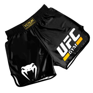 Taille élastique Haute Performance Blanc et noir court longueur Personnalisé marque MMA fightwear Muay thai shorts - Product Image 5