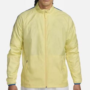 Chaqueta Deportiva Personalizada con Logotipo para Hombre 2026, Chaqueta Cortavientos Amarilla Personalizada, Chaqueta de Trabajo Impermeable, Chaqueta Deportiva Informal con Cremallera para Hombre - Product Image 4