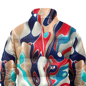 Chaqueta de Plumón Sublimada para Hombre, Chaqueta de Invierno Informal, Cálida y Moderna, Ropa de Abrigo para Exteriores en Venta - Product Image 4