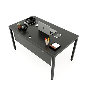 Table d'ordinateur minimaliste de luxe UConcept 140x80 HBUC006 - Mobilier de bureau avec pieds en acier assemblés pour usage en bureau, étude ou bâtiment - Product Image 1