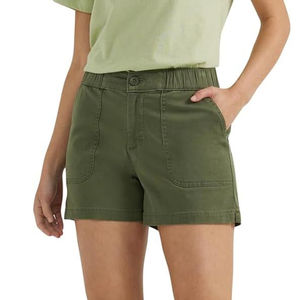 Shorts de Moda Urbana para Mujer al por Mayor de Fábrica, Elegantes, Ligeros, Transpirables, de Color Sólido, 100% Algodón, Cintura Elástica - Product Image 4