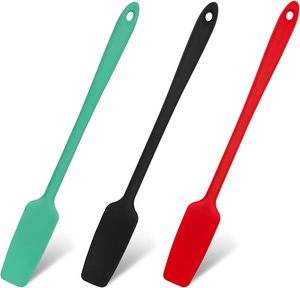 Silicone Jar Spatulas Long Handle Heat Resistant Non-Stick Scrapers Mason Jars <b>Baking</b> Cake Icing Jam Blenders <b>Set</b> Dishwasher - Product Image 1