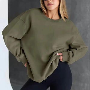 Plain Blank Long Oversized Mockneck Sweatshirt Women Soft Fleece Loose Warm Autumn/winter Casual <b>Top</b> for Printing Front logo - Product Image 5