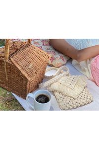 100% macramé bohème fait à la main Prasanna sac à bandoulière noué à la main Pack cum sac à bandoulière pour femmes et filles - Product Image 2