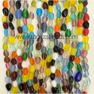 Cuentas de vidrio mixtas surtidas hechas a medida, diseños de colores personalizados, fabricación de joyas, horno de colores Millefiori, caja de agujeros grandes de colores mezclados - Product Image 6