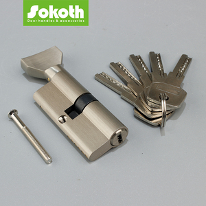 Cilindro per Serratura di Sicurezza Moderno in Ottone, Lega di Zinco e Alluminio, Apertura Singola/Doppia, 70 80 90 Euro File - Product Image 3