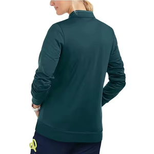 Chaqueta de Enfermería Ligera para Mujer, Tejido Elástico Suave Profesional, Cierre Completo con Cremallera Frontal, Estilo con Bolsillos Funcionales para el Sector Salud - Product Image 3