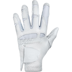 Gants de golf en cuir Cabretta perforé de luxe avec impression de logo de broderie d'étiquette personnalisée pour les événements ou la vente au détail - Product Image 1