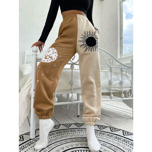 Pantalones para correr de lana ligeros de cintura alta para mujer, transpirables Yoga con cordón para pantalones deportivos, suministro ODM para deportes de invierno - Product Image 4