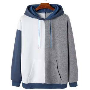 Sweat à capuche surdimensionné 100% coton pour homme Multi-Panel Multi-Color Sweat à capuche à manches longues Winter Plain Dyed - Product Image 3