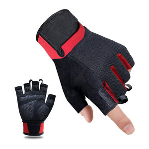 Guantes de gimnasio de cuero suave y transpirable del mejor material al por mayor, guantes de seguridad para deportes, guantes de medio dedo para hombres, guantes de levantamiento de pesas - Product Image 2