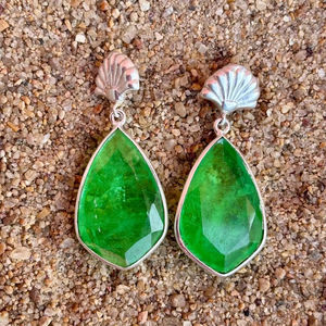 Pendiente de Plata de Ley 925 con piedras preciosas de Peridoto, hermoso y elegante, nuevo diseño, pendiente de plata, joyería para mujer - Product Image 1