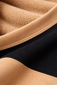 Sudadera con Capucha Personalizada con Bloques de Color |   Sudadera con Capucha de Forro Polar con Diseño de Patchwork |   Sudadera con Capucha Unisex de Estilo Urbano OEM ODM - Product Image 5