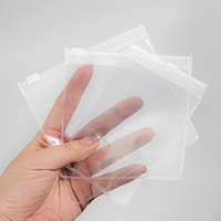 En stock, pochettes en plastique transparent avec fermeture éclair, sacs d'emballage pour bijoux en EVA souple de luxe, refermables, pour boucles d'oreilles, bagues, colliers, bracelets