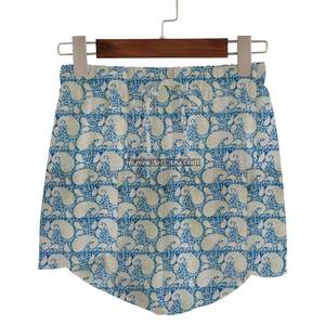 Shorts de pyjama taille haute à imprimé floral pour femme, style décontracté, très tendance, pour la maison, été, imprimé bloc - Product Image 6