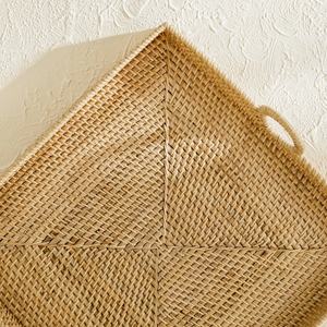 Bandeja de ratán Natural para decoración del hogar, bandeja de mimbre tejida natural, hecha a mano - Product Image 2