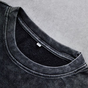 T-shirt à manches courtes surdimensionné pour homme, coupe ample, respirant, séchage rapide, en coton biologique 100% satiné, avec logo personnalisé - Product Image 4