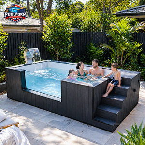Custom Family Container Swim Spa <b>Pool</b> Fiberglass UV Resistant Corrosion-resistant <b>Frame</b> <b>Pool</b> Garden Outdoor Above Ground <b>pool</b> - Product Image 3
