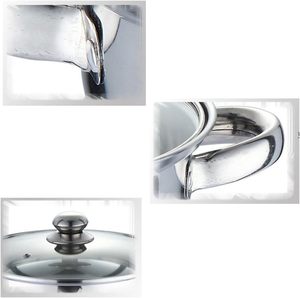 Colección de regalos de diseño clásico de acero inoxidable pequeño Ollas para sopa y stock Olla caliente Utensilios de cocina - Product Image 4