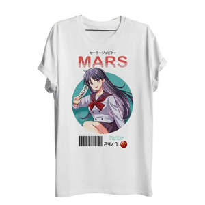 Camiseta de algodón Sailor Mars Anime Top Component - Product Image 1